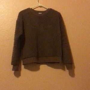 A New Day Fluffy Sweater Dark Beige Small!
